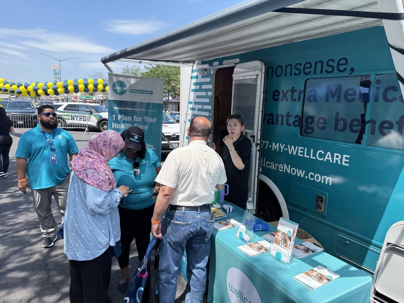 NGBM volunteers at a community health outreach event