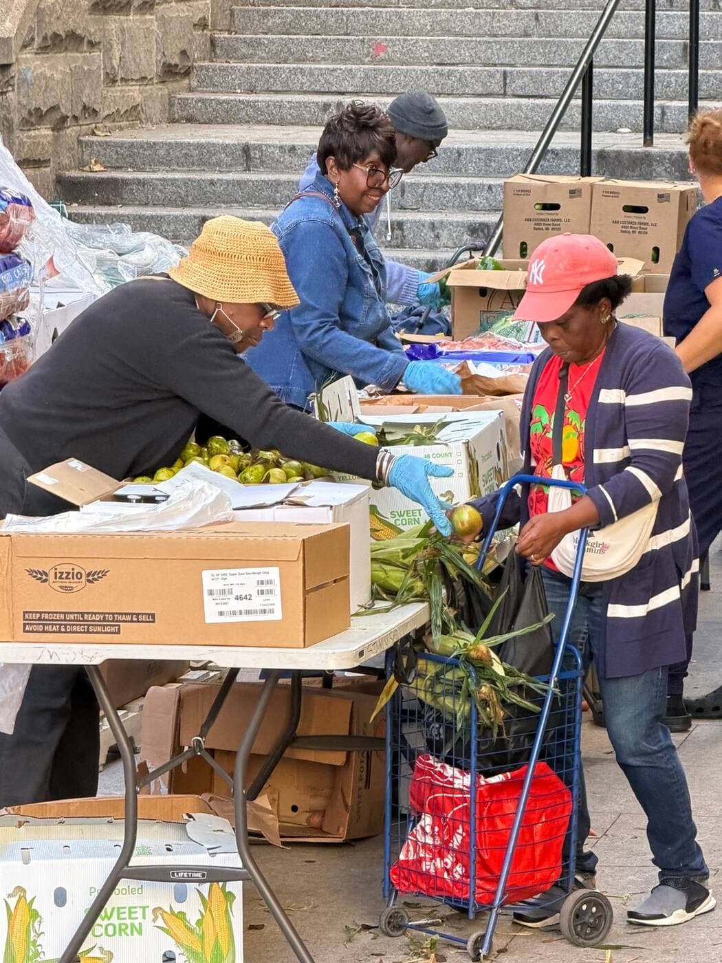 Thanksgiving turkeys and food donations for the community